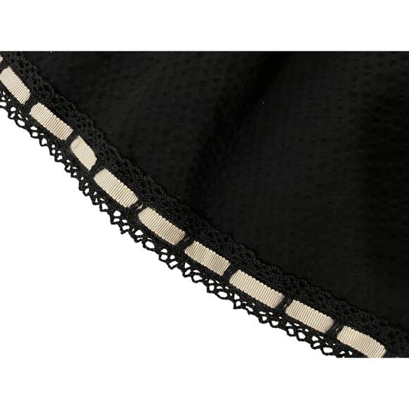 Rare Vintage Betsey Johnson Collection Dress | Black Seersucker Corset 10 M - Picture 3 of 6